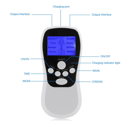 Multifunctional Low Frequency Pulse Meridian Physiotherapy Massage Instrument, White Standard, White Upgrade, Blue Standard, Blue Upgrade