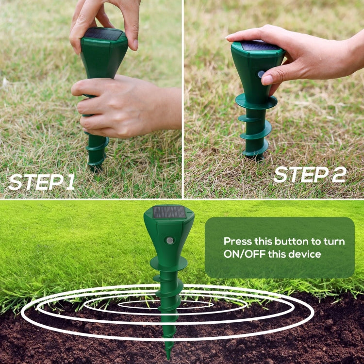Outdoor Farm Mouse Repeller Solar Ultrasonic Rechargeable IP65 Waterproof Electronic Repeller