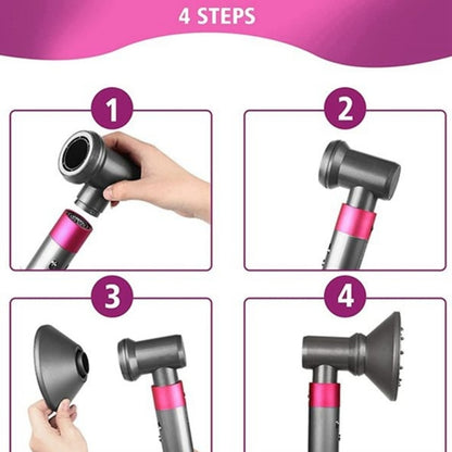 For Dyson Hair Dryer Airwarp Diffusion Nozzle Attachment, Clean Brush Kit, Anti Lifting Kit, Professional Style Kit