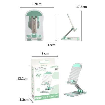 KF-Z12 Acrylic Foldable Desktop Phone Holder Colorful Lazy Tablet Stand