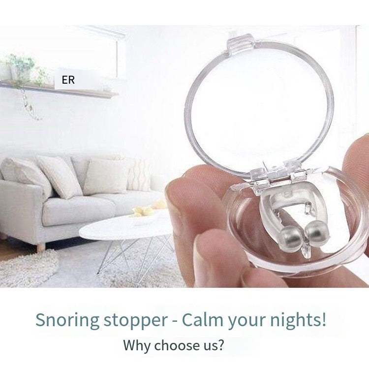Magnetic Anti Snore Device Stop Snoring Nose Clip Sleeping Aid  Apnea Guard, 1pc