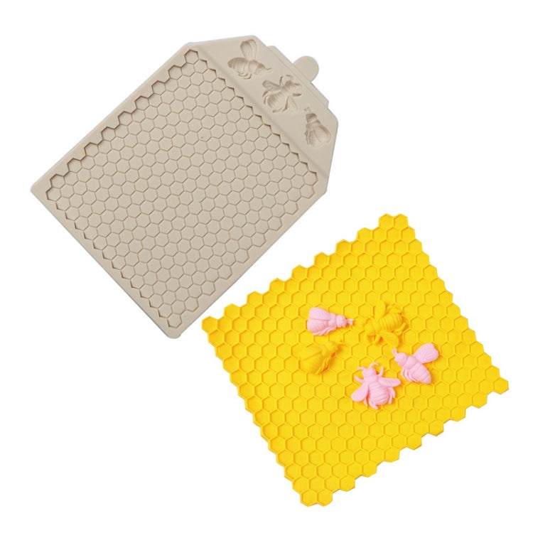 Honeycomb Block Textured Silicone Mold Bee Fondant Chocolate Cake Mold, Mk-2019 Light Gray, Mk-2340 Light Gray, Mk-2373 Pink, Mk-2373 Light Gray