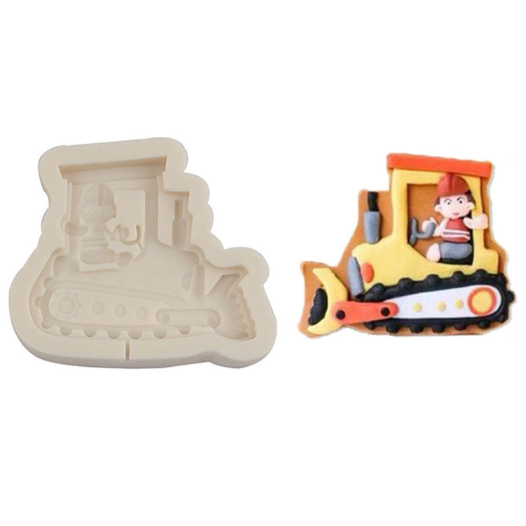 Cartoon Construction Site Tools Engineering Car Cake Decoration Molds, MK-3055 (Pink), MK-3055 (Light Gray), MK-3056 (Pink), MK-3056 (Light Gray), MK-3057 (Pink), MK-3057 (Light Gray), MK-3058 (Pink), MK-3058 (Light Gray)
