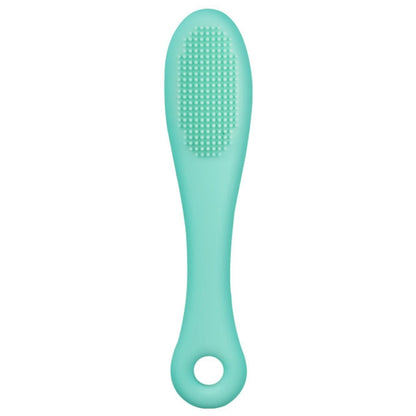 Pet Cats Dog Cleaning Comb Chin Teeth Cleaning Brush Silicone Brush, Green, Purple, Pink