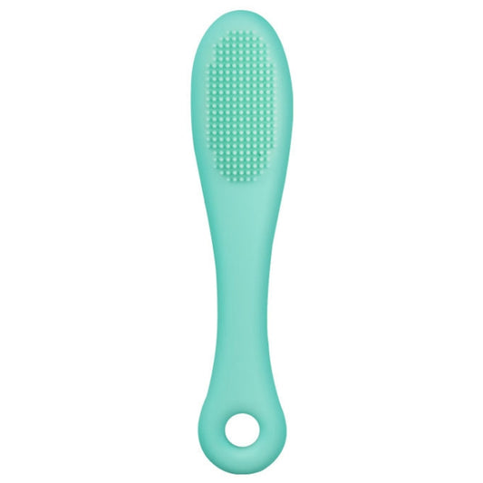 Pet Cats Dog Cleaning Comb Chin Teeth Cleaning Brush Silicone Brush, Green, Purple, Pink