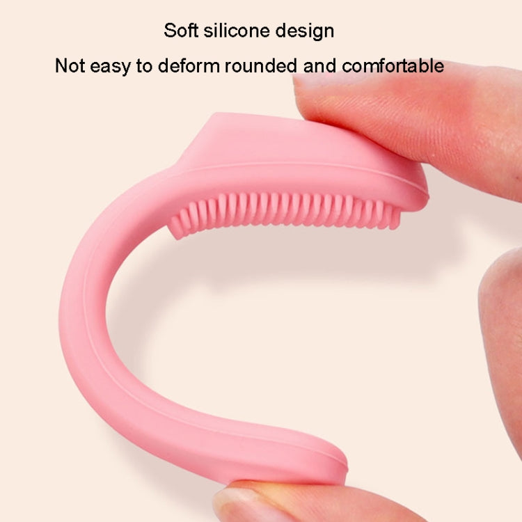 Pet Cats Dog Cleaning Comb Chin Teeth Cleaning Brush Silicone Brush, Green, Purple, Pink