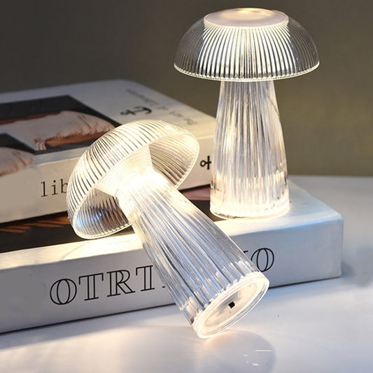 Mushroom Ambient Light Electronic Jellyfish Table Lamp Bedside Night Light, 9.4 x 13.7cm