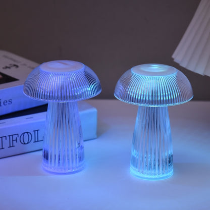 Mushroom Ambient Light Electronic Jellyfish Table Lamp Bedside Night Light, 9.4 x 13.7cm