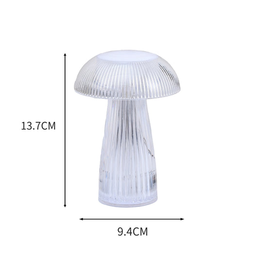 Mushroom Ambient Light Electronic Jellyfish Table Lamp Bedside Night Light, 9.4 x 13.7cm