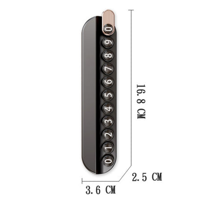 Car Temporary Parking Plate With Aroma Diffuser Moving Car Phone Number Plate Box Packing