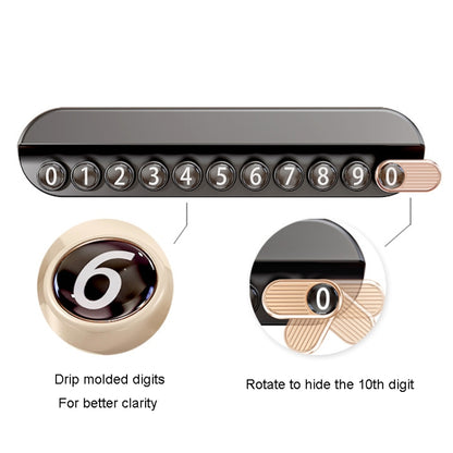 Car Temporary Parking Plate With Aroma Diffuser Moving Car Phone Number Plate Box Packing