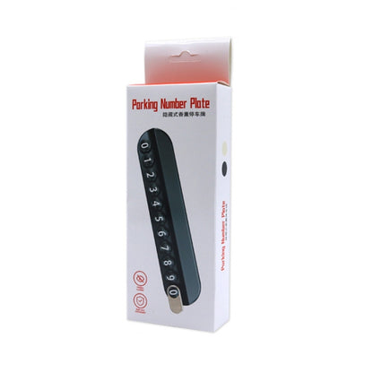 Car Temporary Parking Plate With Aroma Diffuser Moving Car Phone Number Plate Box Packing