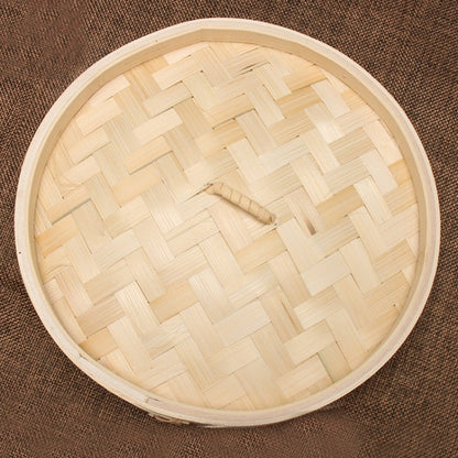 Bamboo Bun Steamer Food Veggie Steamer Basket, 21cm Cover, 21cm Cage, 27cm Cage