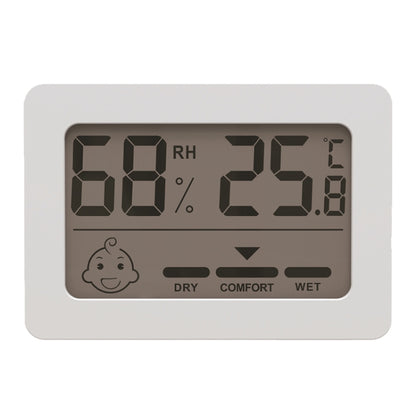 Household Indoor Mini Electronic Temperature And Humidity Meter With Stand, Rectangle