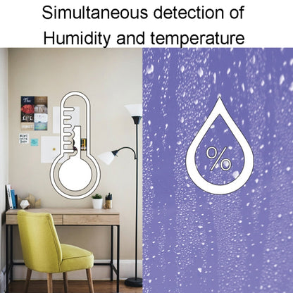 Household Indoor Mini Electronic Temperature And Humidity Meter With Stand, Rectangle