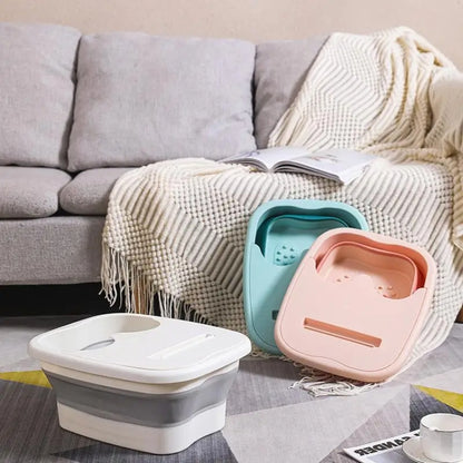 15L Foldable Foot Bath Bucket Foot Massage Wash Basin