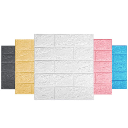 35x38.5cm 3D Self-Stick Wallpaper Soft Wrapping Waterproof Wall Sticker, 3mm Thickness, 5mm Thickness