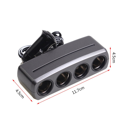 SHUNWEI SD-1906 Car 4 In 1 Power Distributors Cigarette Lighter Socket Car Charger, SD-1906