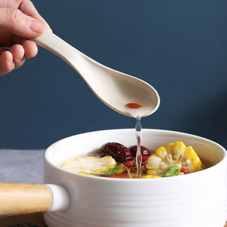 5pcs Wheat Straw Plastic Baby Small Spoon