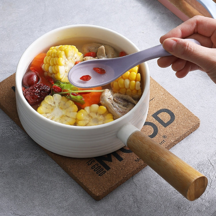 5pcs Wheat Straw Plastic Baby Small Spoon