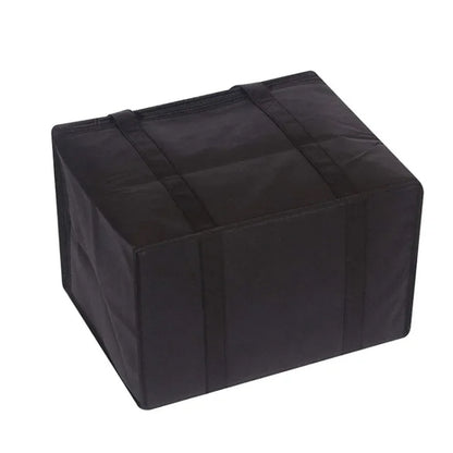 Non-Woven Bento Aluminum Foil Thermal Bag Takeaway Lunch Bag With Bottom Plate, 41x26x33cm