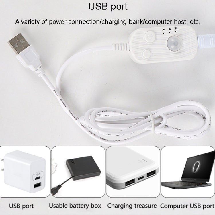 2m LED Body Sensor Flexible Light Strip Smart Sensor USB Light Strip