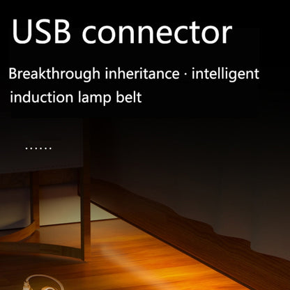 شريط إضاءة مرن بمستشعر جسم LED بطول 2 متر مع شريط إضاءة USB بمستشعر ذكي