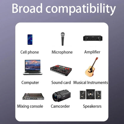 JINGHUA 3.5mm Male To XLR Female Microphone Cable Computer Mixer Audio Cable