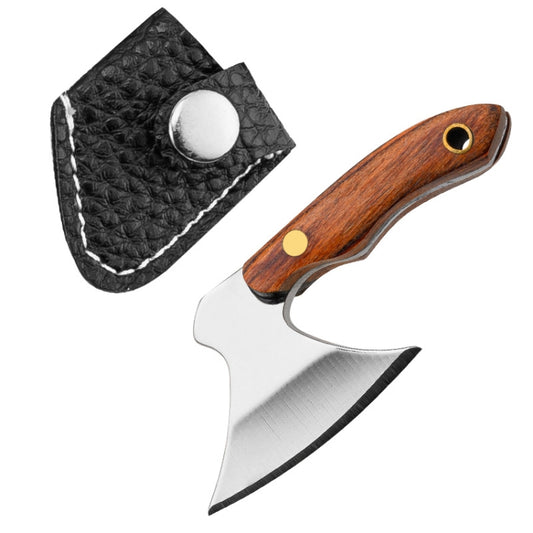 Mini Knife Keychain Portable Removal Express Pendant Accessory With Holster, Axe Sanding, Axe Laser Pattern, Axe Gold, Axe Colored, Colorful Wood Sanding, Colorful Wood Laser Pattern, Black Handle Sanding, Black Handle Laser Pattern, Kitchen Knife Sand...