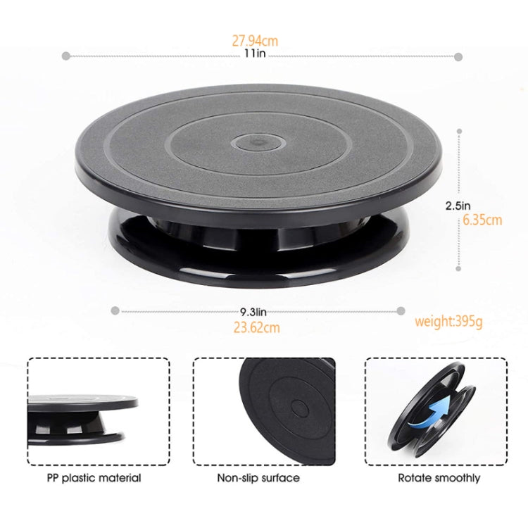 11 Inch Cake Turntable Rotating Round Cake Stand Anti-skid DIY Cake Decorating Tools