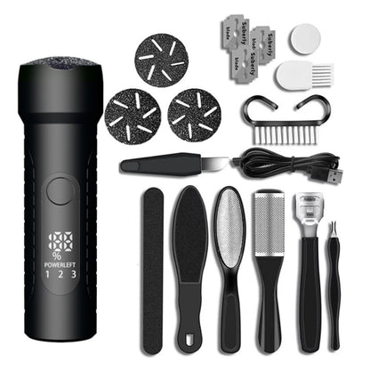 Electric Foot File Pedicure Kit Waterproof Feet Callus Remover, White, Kit 1 White, Kit 2  White, Matte Black, Kit 1 Black, Kit 2  Black