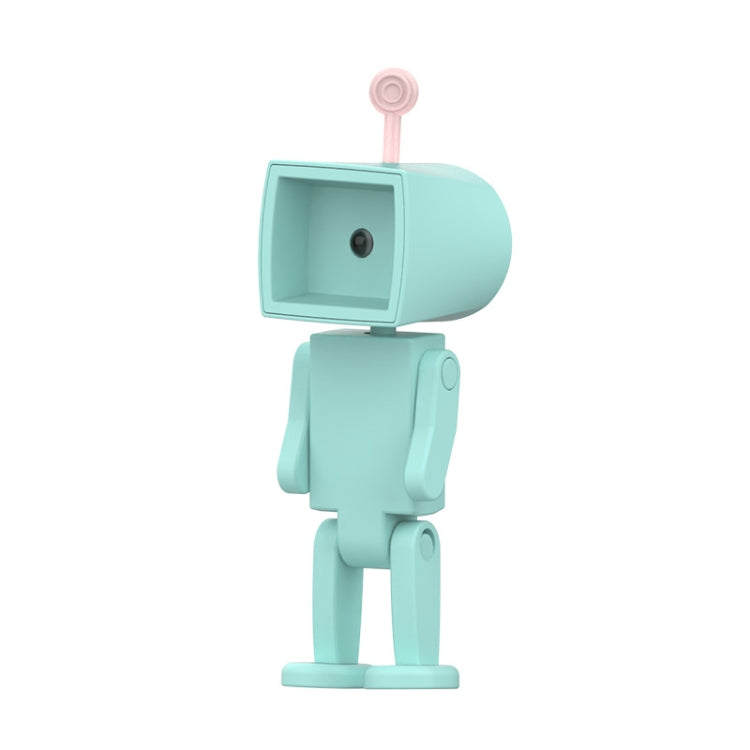 Mini Astronaut Magnetic LED Night Light Desktop Building Block Ornaments Desk Lamp, Round White, Round Pink, Round Blue, Round Green, Square White, Square Pink, Square Blue, Square Green