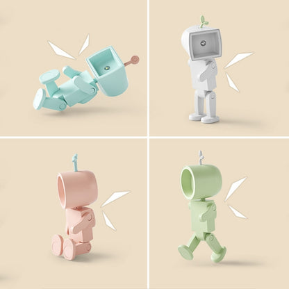 Mini Astronaut Magnetic LED Night Light Desktop Building Block Ornaments Desk Lamp, Round White, Round Pink, Round Blue, Round Green, Square White, Square Pink, Square Blue, Square Green
