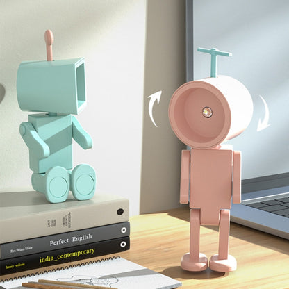 Mini Astronaut Magnetic LED Night Light Desktop Building Block Ornaments Desk Lamp, Round White, Round Pink, Round Blue, Round Green, Square White, Square Pink, Square Blue, Square Green