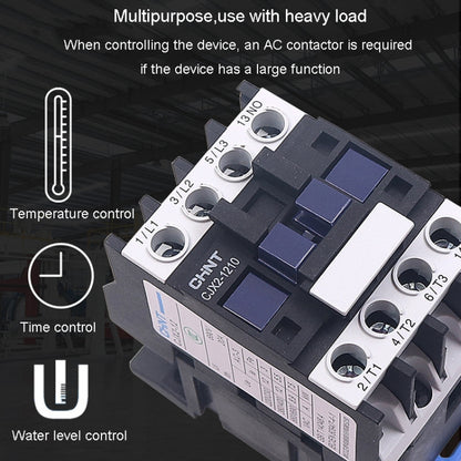 220V Silver Alloy Contacts Multi-Purpose Single-Phase AC Contactor
