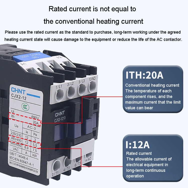220V Silver Alloy Contacts Multi-Purpose Single-Phase AC Contactor