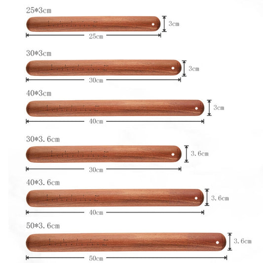 Home Wooden Rolling Pin Nonstick Red Sandalwood Rolling Stick, 25x3cm, 30x3cm, 40x3cm, 30x3.6cm, 40x3.6cm, 50x3.6cm