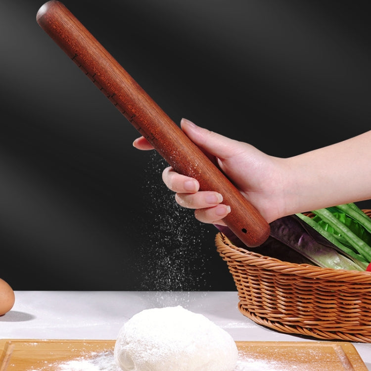 Home Wooden Rolling Pin Nonstick Red Sandalwood Rolling Stick, 25x3cm, 30x3cm, 40x3cm, 30x3.6cm, 40x3.6cm, 50x3.6cm