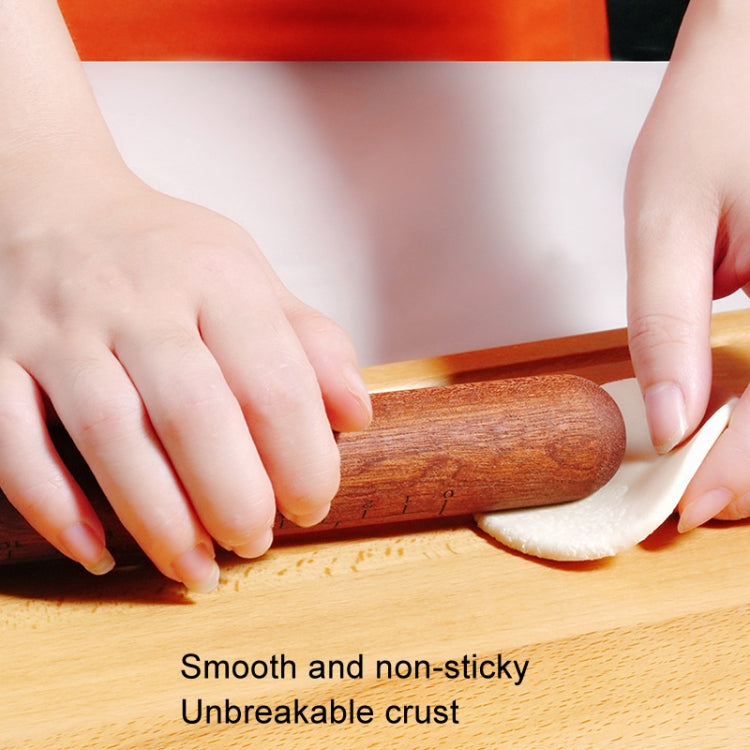 Home Wooden Rolling Pin Nonstick Red Sandalwood Rolling Stick, 25x3cm, 30x3cm, 40x3cm, 30x3.6cm, 40x3.6cm, 50x3.6cm