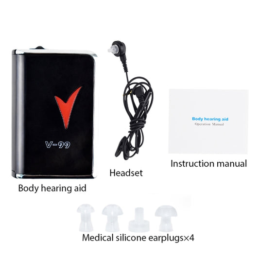 V99 Box Sound Amplifier Aid Hearing Aid Earphone, V99