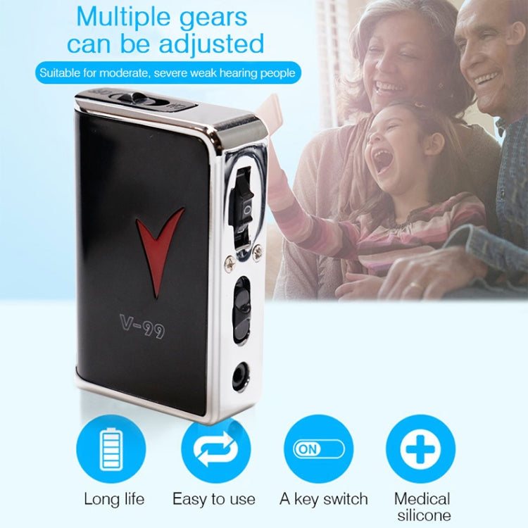 V99 Box Sound Amplifier Aid Hearing Aid Earphone, V99