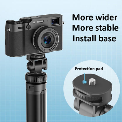 2m Metal Tripod Selfie Stick With 4 Expansion Interfaces for Phone Camera