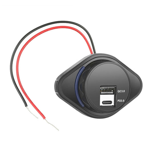 2 in 1 Car Modification Fast Charging USB-C Car Charger, UCC-320 QC3.0+PD