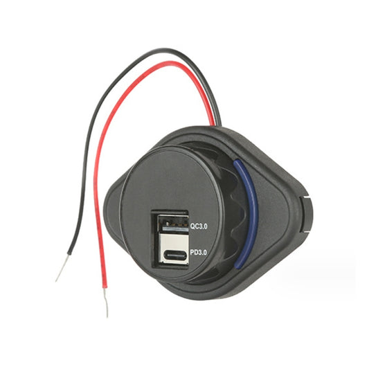 2 in 1 Car Modification Fast Charging USB-C Car Charger, UCC-320 QC3.0+PD