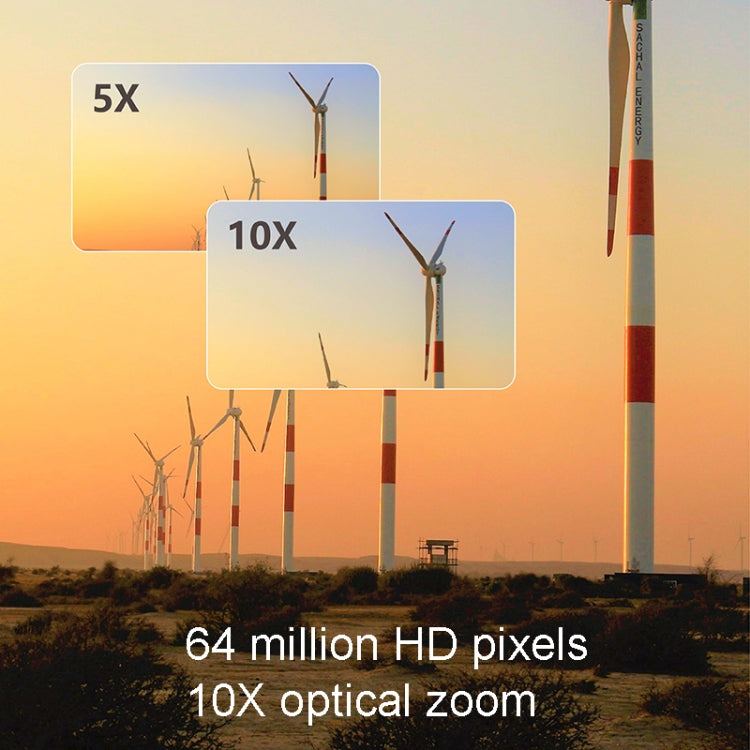 W2 64MP 4K 3 Inch Screen 10X Optical Zoom+4X Digital Zoom Camera