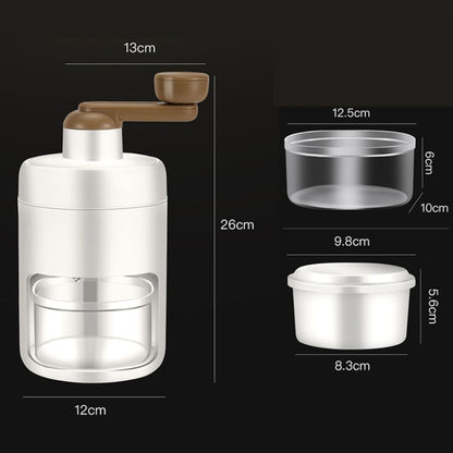 Kacheeg Small Home Ice Shaving Machine Hand-Cranked Ice Crusher, Ice Shaver+Frozen Mold