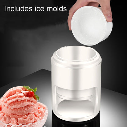 Kacheeg Small Home Ice Shaving Machine Hand-Cranked Ice Crusher, Ice Shaver+Frozen Mold