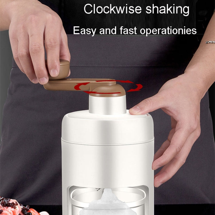 Kacheeg Small Home Ice Shaving Machine Hand-Cranked Ice Crusher, Ice Shaver+Frozen Mold