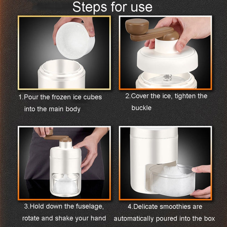 Kacheeg Small Home Ice Shaving Machine Hand-Cranked Ice Crusher, Ice Shaver+Frozen Mold