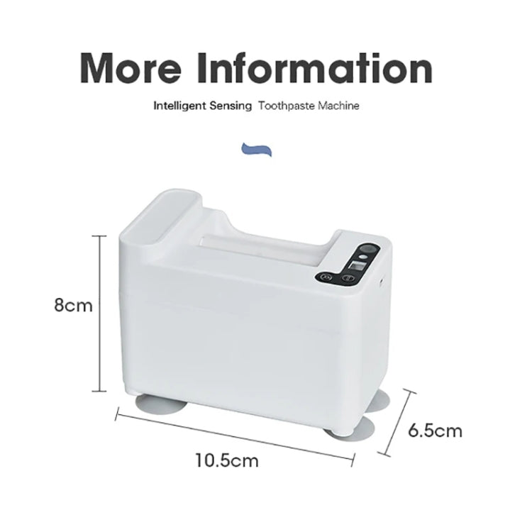 Smart Induction Toothpaste Squeezer Electric Automatic Toothpaste Dispenser, Battery White, Rechargeable  White, Battery Silver, Rechargeable Silver